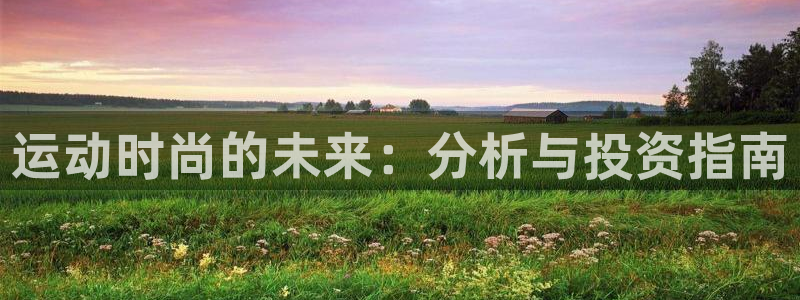 k1体育官方正版app集团官网首页网址：运动时尚的未来：分析